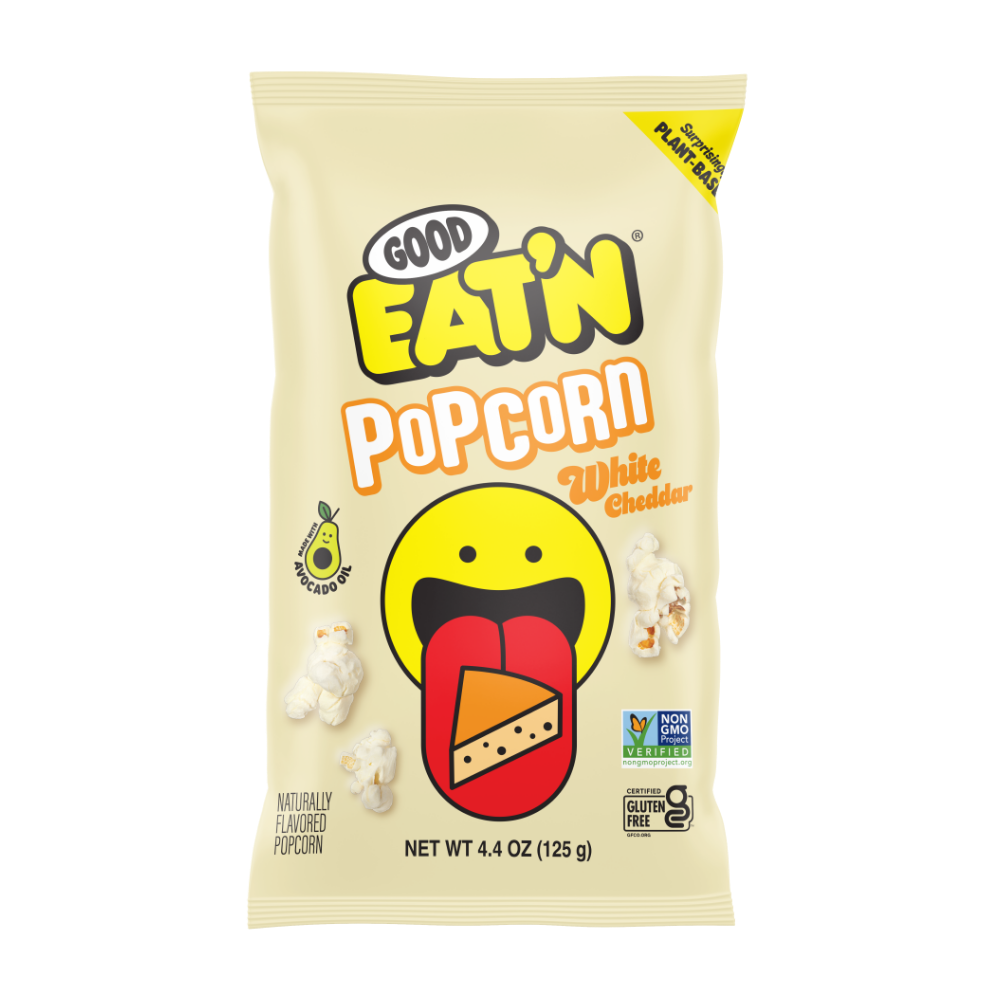 洋楽 Eat'n Good Presents Popcorn - White Cheddar – Good Eat'n