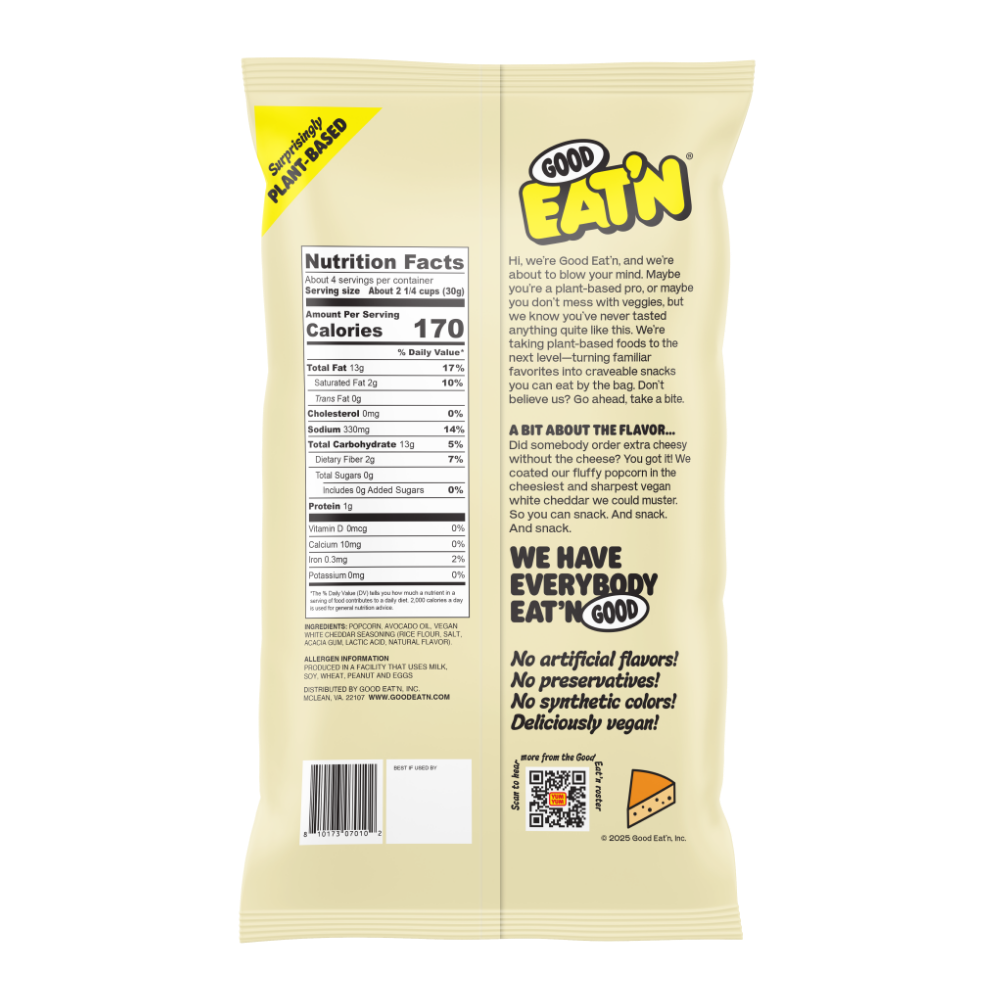 Popcorn - White Cheddar (1 Bag)